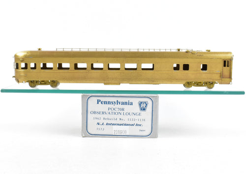HO Brass NJ Custom Brass PRR - Pennsylvania Railroad POC70R Observation Lounge