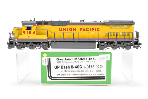 HO Brass OMI - Overland Models, Inc. UP - Union Pacific GE Dash 8-40C Custom Painted No. 9184