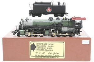 HO Brass CON W&R Enterprises GN - Great Northern M-2 Class 2-6-8-0 Factory Painted Black No. 1951  Version 1