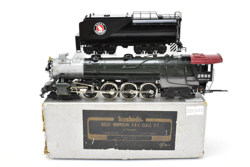 HO Brass Tenshodo GN - Great Northern 4-8-4 Class S-2 Factory Painted  No, 2588, Crown Series, 1976 Run