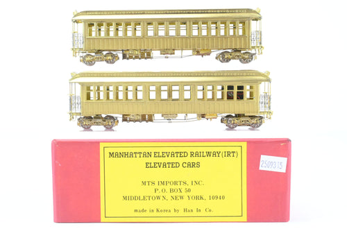 HO Brass MTS Imports Manhattan Elevated Railway and C&SSRT - Chicago & South Side Rapid Transit Elevated 2 Car Set