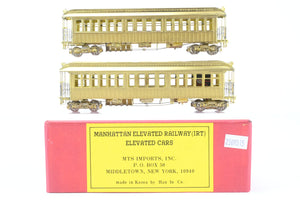HO Brass MTS Imports Manhattan Elevated Railway and C&SSRT - Chicago & South Side Rapid Transit Elevated 2 Car Set