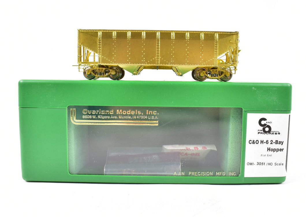 HO Brass OMI - Overland Models, Inc. C&O - Chesapeake & Ohio H-6 2 Bay Hopper