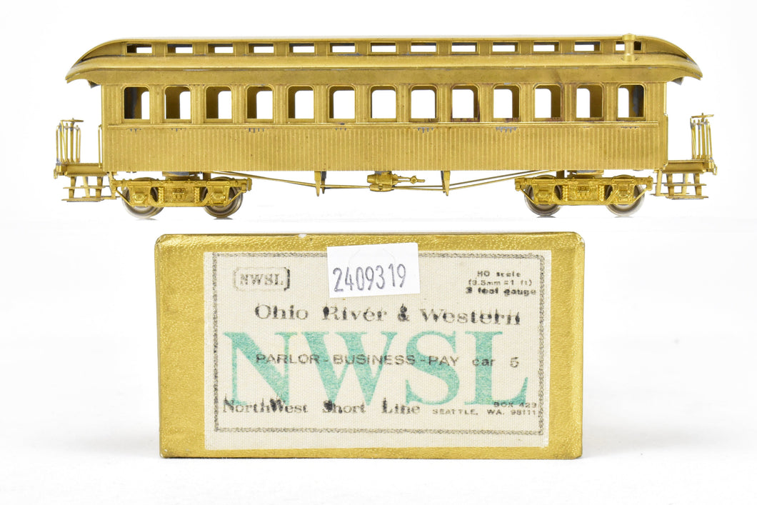 HOn3 Brass Northwest Short Line OR&W - Ohio River & Western Parlor-Business-Pay Car