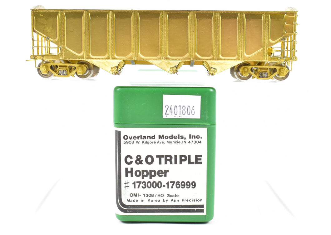 HO Brass OMI - Overland Models, Inc. C&O - Chesapeake & Ohio Triple Hopper