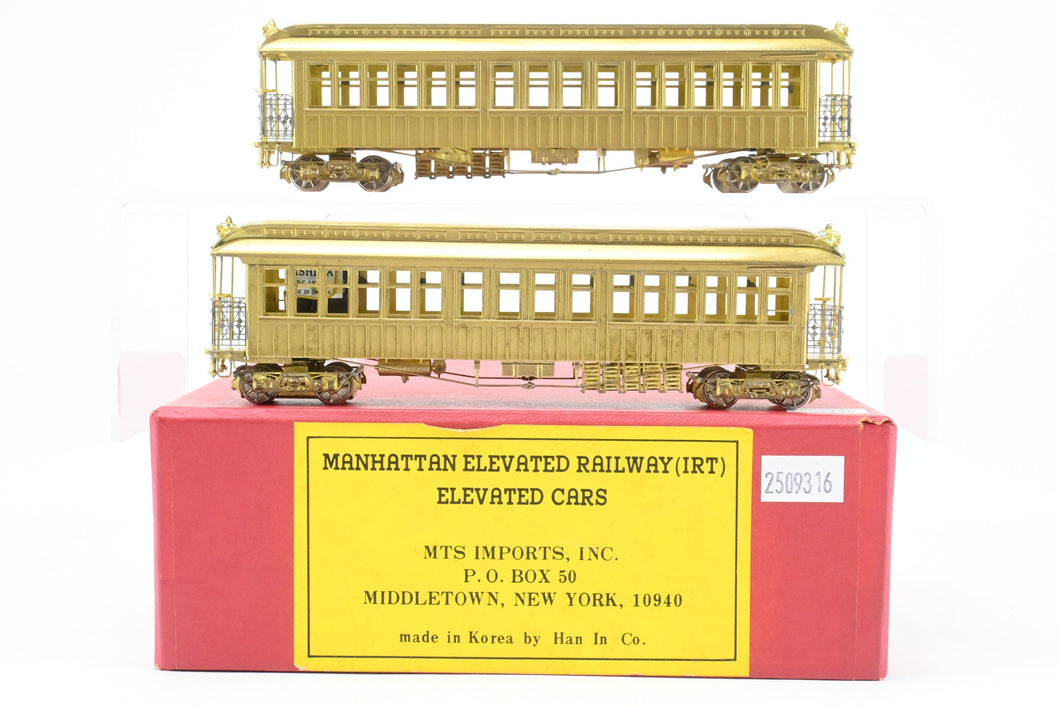 HO Brass MTS Imports Manhattan Elevated Railway and C&SSRT - Chicago & South Side Rapid Transit Elevated 2 Car Set