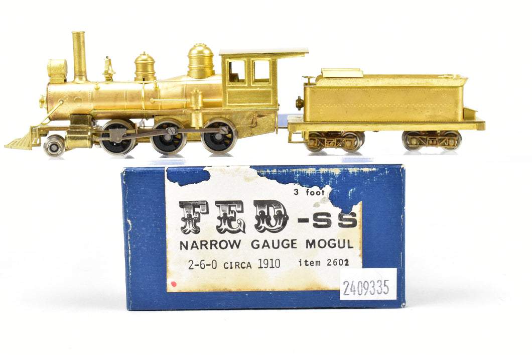 HOn3 Brass Far East Distributors Various Roads Narrow Gauge Mogul 2-6-0 Circa 1910 