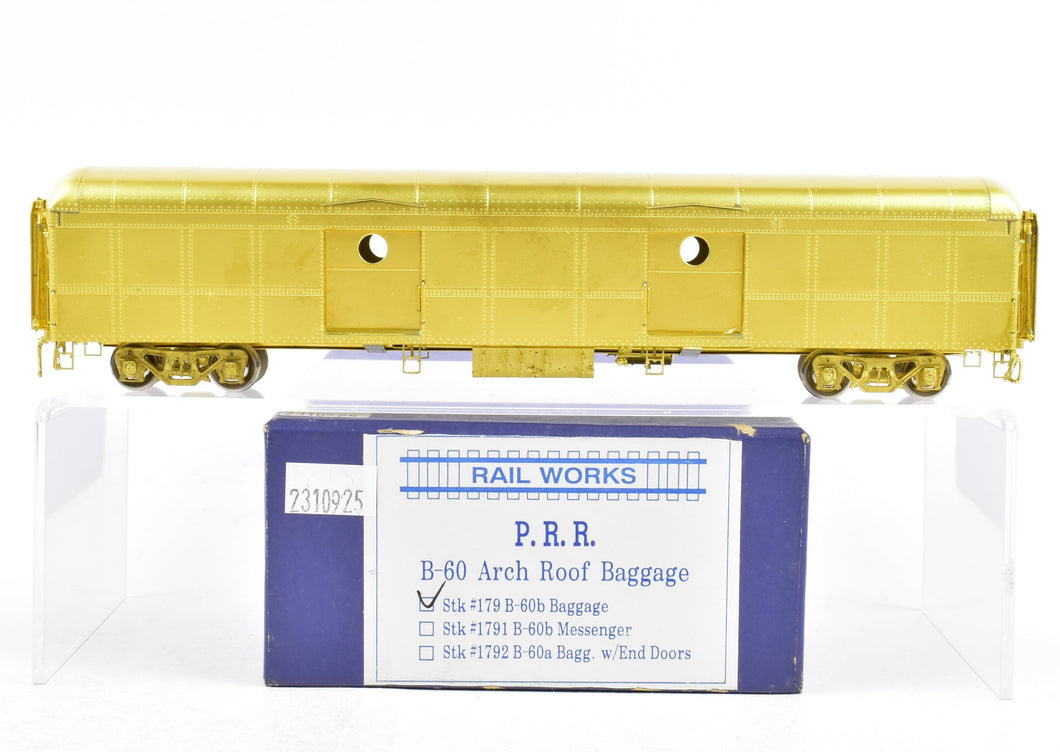 HO Brass Railworks PRR - Pennsylvania Railroad B-60b Arch Roof Baggage Car