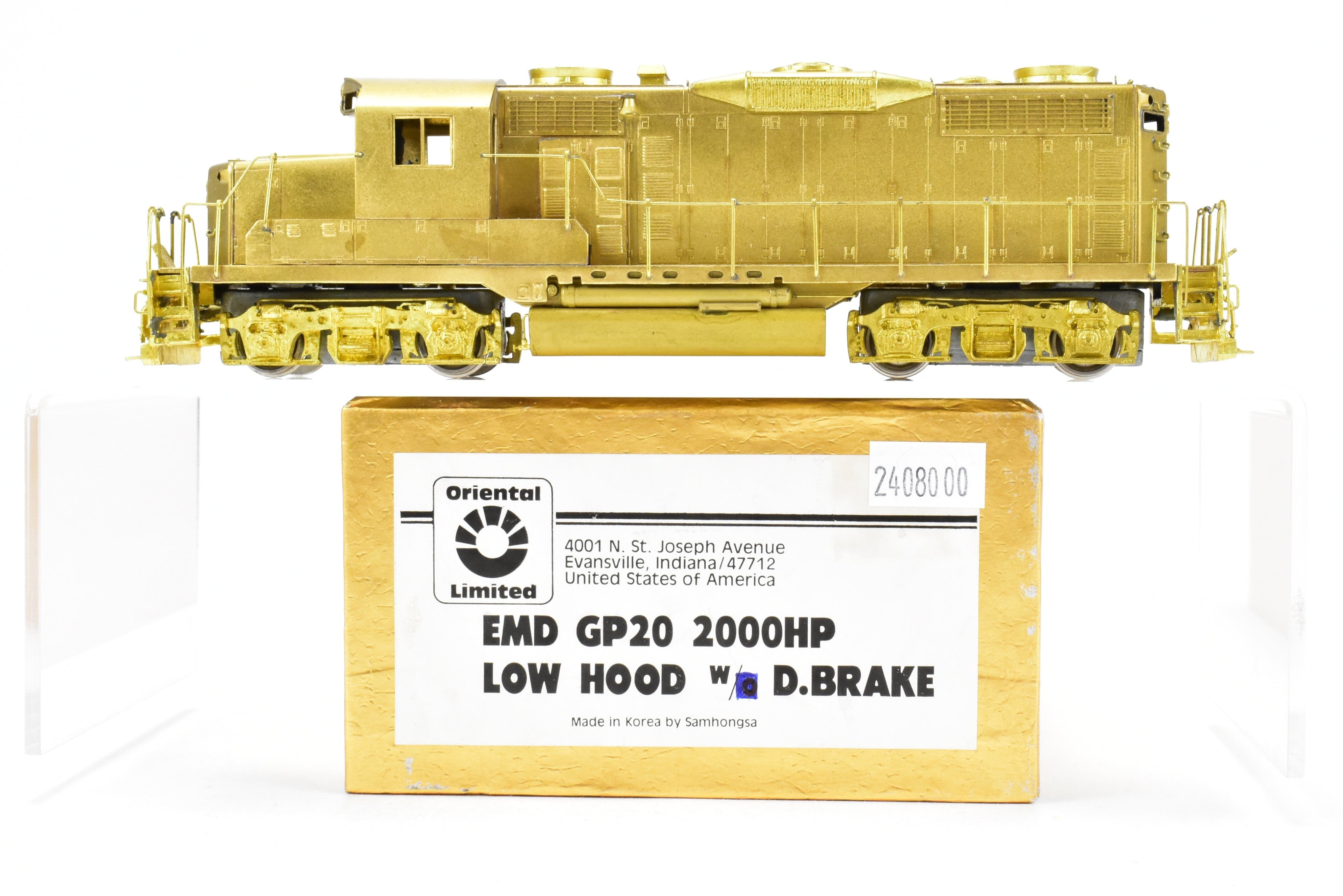 HO Brass Oriental Limited Various Roads EMD GP20 2000 HP Low Hood