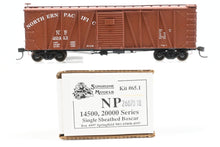 Load image into Gallery viewer, HO Sunshine Models NP - Northern Pacific Resin 14500, 20000 Series Single Sheath Box Car Custom Built &amp; Painted No. 20413

