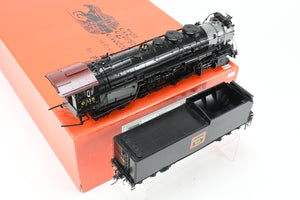 O Brass PSC – Precision Scale Co. CB&Q – Burlington Route 2-10-4 M-4a Elesco FWH Factory Painted No. 6315
