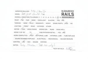 HO Brass MTS Imports Manhattan Elevated Railway and C&SSRT - Chicago & South Side Rapid Transit Elevated 2 Car Set