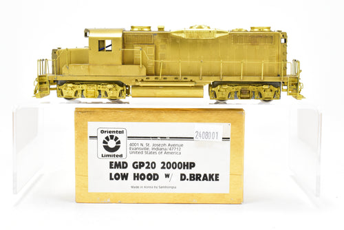 HO Brass Oriental Limited Various Roads EMD GP20 2000 HP Low Hood w/Dynamic Brake