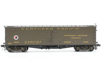 Load image into Gallery viewer, HO Brass W&amp;R - W&amp;R Enterprises NP - Northern Pacific Express Reefer #1800 - 1899 Version 2 Factory Painted Pullman Green Small Herald No. 1859
