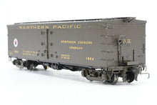 Load image into Gallery viewer, HO Brass W&amp;R - W&amp;R Enterprises NP - Northern Pacific Express Reefer #1800 - 1899 Version 2 Factory Painted Pullman Green Small Herald No. 1859
