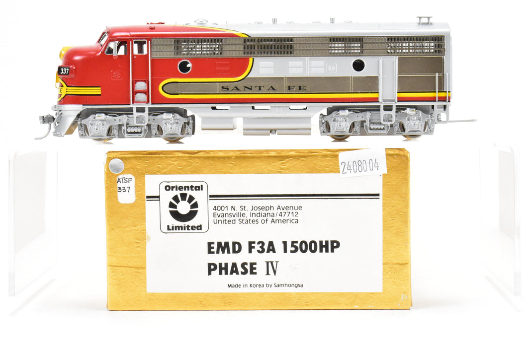 HO Brass Oriental Limited ATSF - Santa Fe EMD F3A 1500 HP Phase IV
