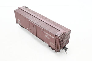 HO Brass Oriental Limited C&O – Chesapeake & Ohio Steel 40’ Box Car 8800-9499 Custom Painted & Weathered