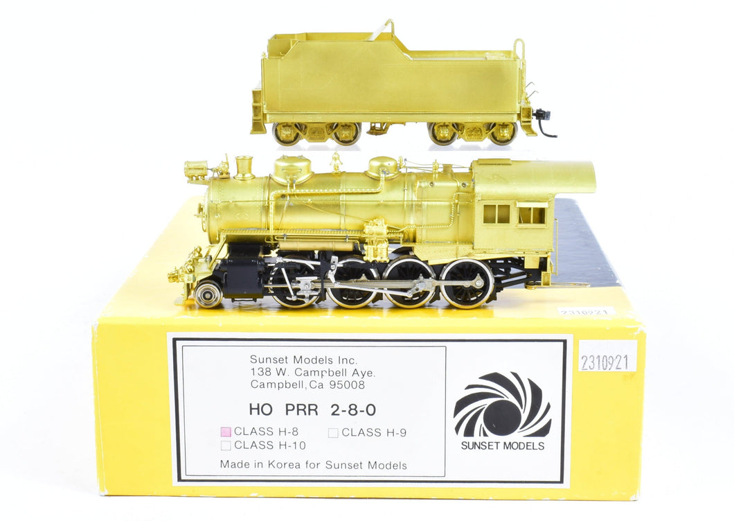 HO Brass Sunset Models PRR - Pennsylvania Railroad H-8 2-8-0 Consolidation