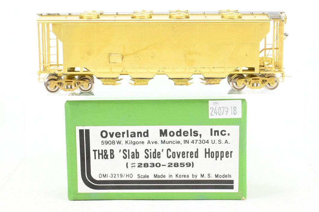 HO Brass OMI - Overland Models, Inc. TH&B - Toronto Hamilton & Buffalo Slab Side Covered Hopper
