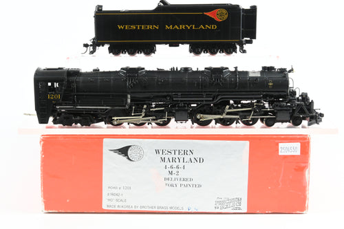 HO Brass PSC - Precision Scale Co. WM - Western Maryland 4-6-6-4 M-2 FP #1201