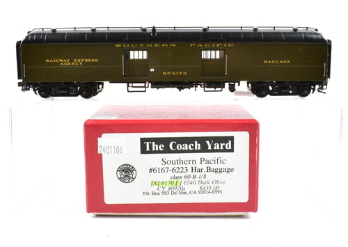 HO Brass TCY - The Coach Yard SP -  Southern Pacific Harriman Baggage Express PS Class 60-B-1/8 FP Dark Olive No. 6170