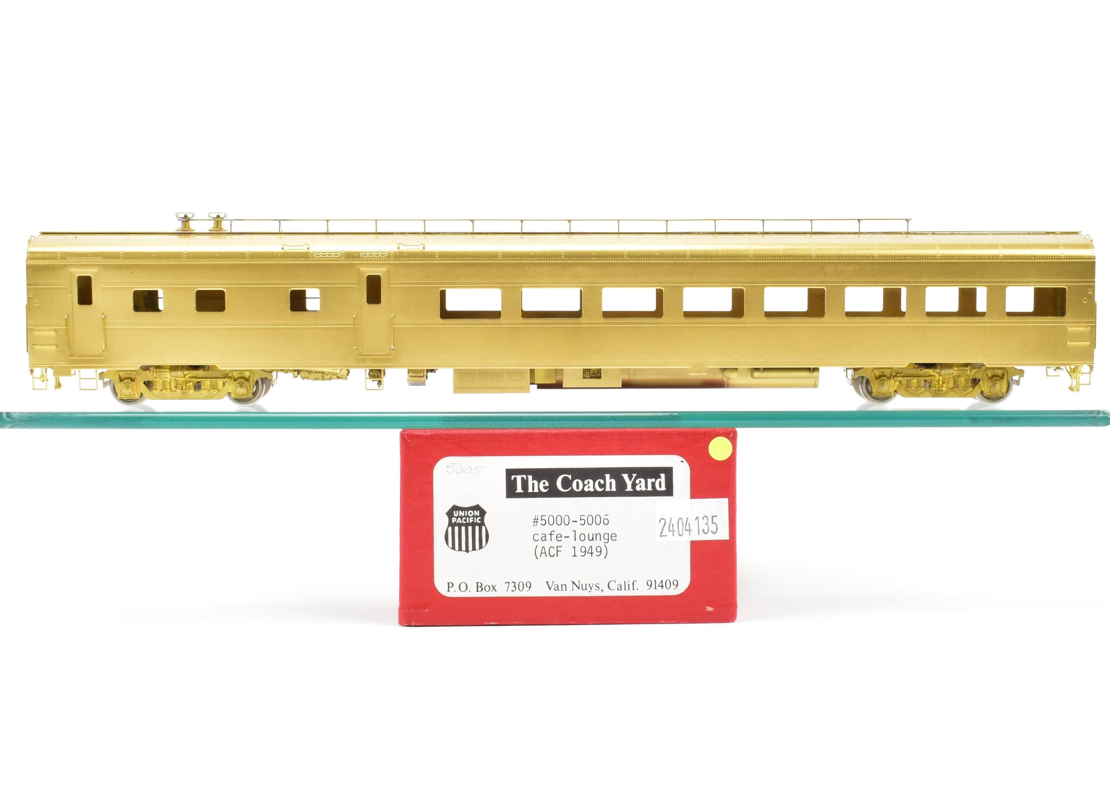 HO Brass TCY - The Coach Yard UP - Union Pacific Lightweight ACF