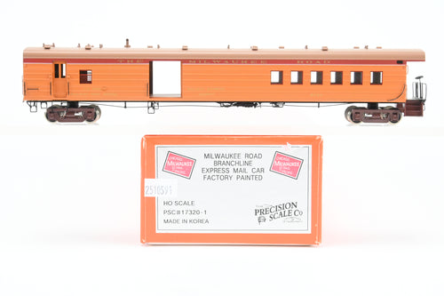 HO Brass PSC - Precision Scale Co. Milwaukee Road Branchline Express Mail Car Factory Painted