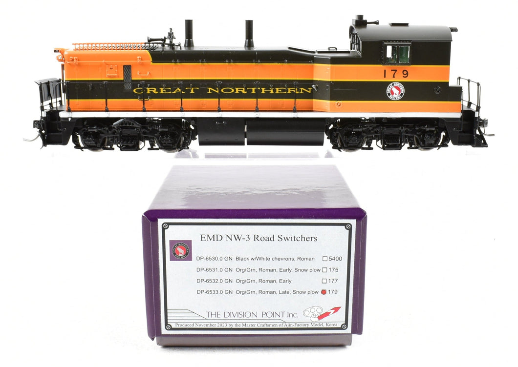 HO NEW Brass DVP - Division Point GN - Great Northern EMD NW-3 No. 179 FP