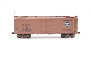 HOn3 Micro-Trains C&S - Colorado & Southern 30’ Composite Underframe Refrigerator Car FP No. 1115