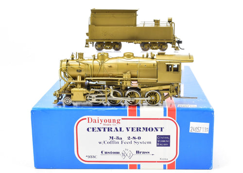 HO Brass NJ Custom Brass CV - Central Vermont M-3a 2-8-0 Consolidation w/ Coffin Feed System