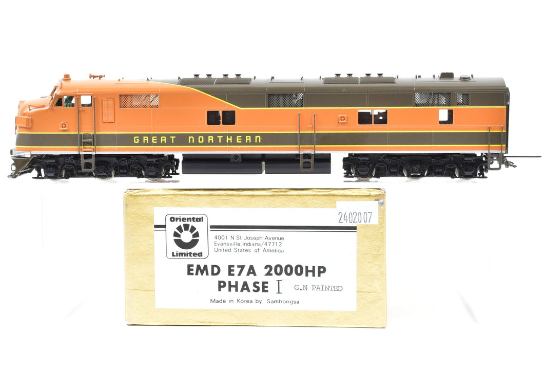 HO Brass Oriental Limited Great Northern EMD E7A 2000 HP FP Empire Builder colors