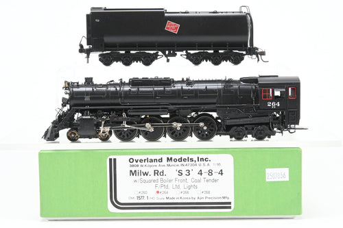 HO Brass OMI - Overland Models, Inc. MILW - Milwaukee Road S-3 4-8-4 Square Boiler Front FP No. 264