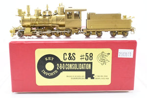 HOn3 Brass Key Imports C&S - Colorado & Southern No. 58 2-8-0 Consolidation