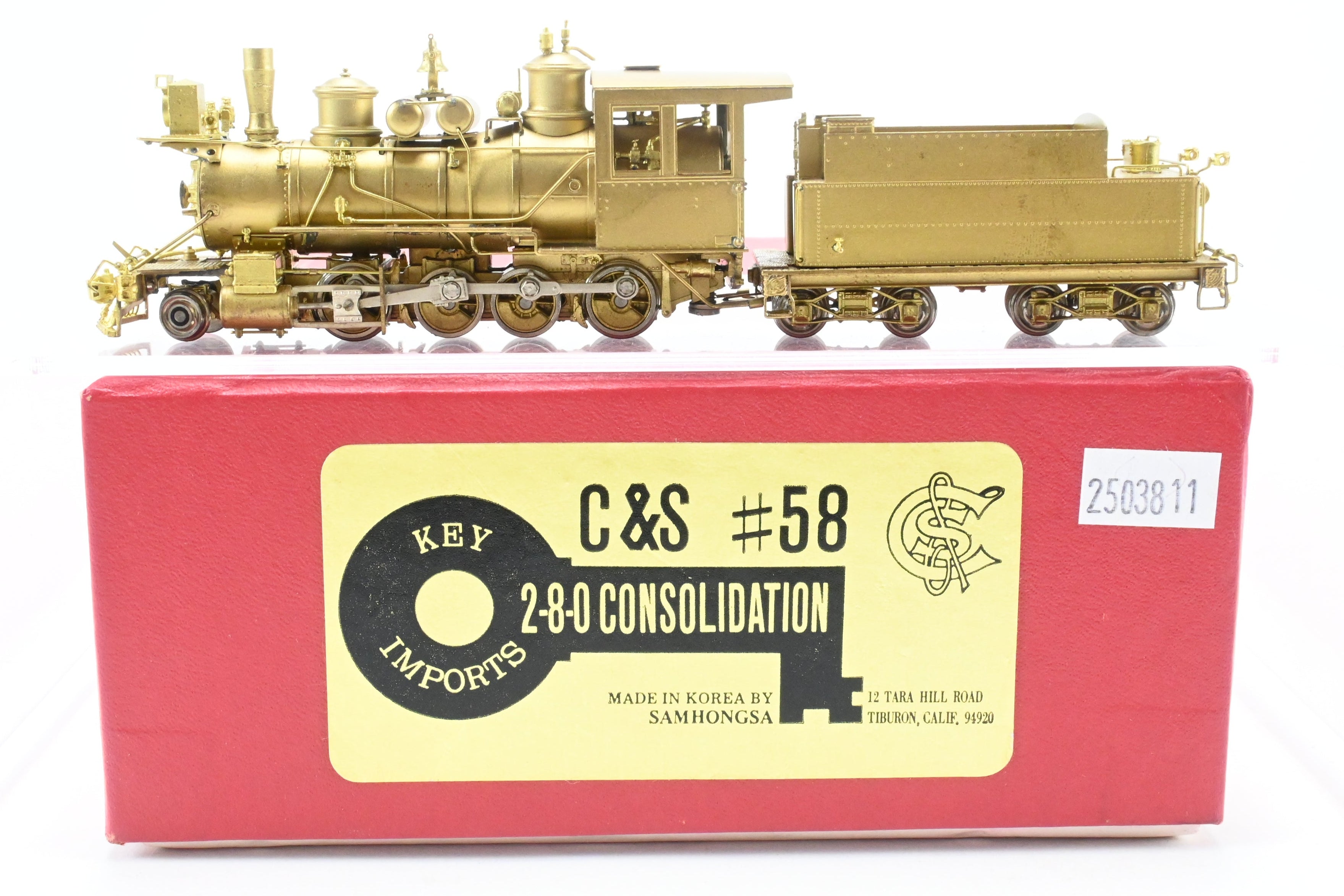 hosoやん HOn3 Brass Key Imports C&S - Colorado & Southern No. 58 2-8-0