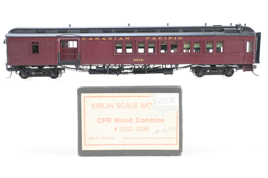 HO Brass Kirlin Scale Models CPR – Canadian Pacific Wood Combine #3262-3265 Pro Painted No. 3679