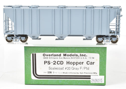 HO Brass OMI - Overland Models, Inc. Various Roads PS-2 Central Discharge Covered Hopper Car FP/Unlettered