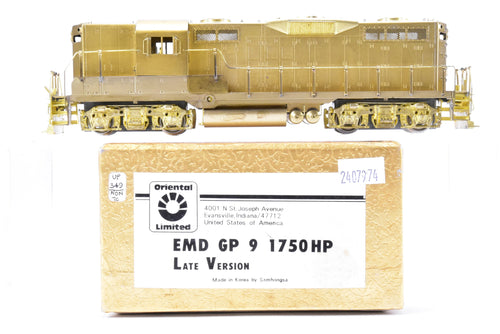 HO Brass Oriental Limited Various Roads EMD GP9 1750 HP Late Version w/48