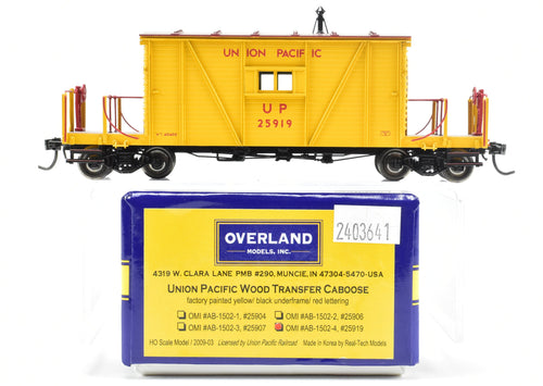 HO Brass OMI - Overland Models, Inc. UP - Union Pacific Wood Transfer Caboose F/P No. 25919
