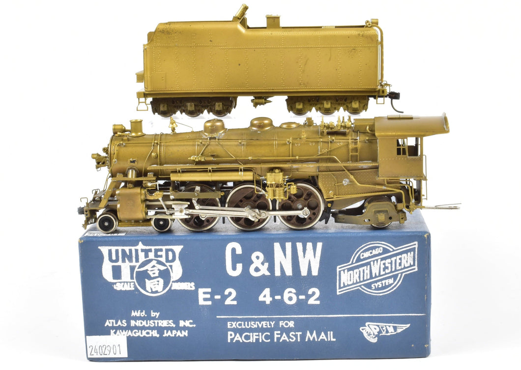 HO Brass PFM - United C&NW - Chicago & North Western E-2 4-6-2