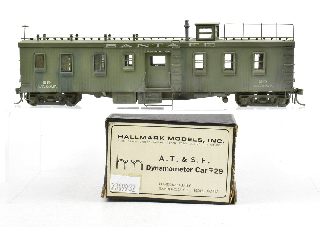 HO Brass Hallmark Models ATSF - Santa Fe Dynamometer Car No. 29 Custom Painted and Weathered