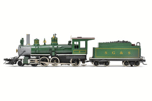 HOn3 Brass Balboa D&RGW - Denver & Rio Grande Western T-12 4-6-0 Custom Built and CP Private Road SG&S #5 w/FED Tender and Can Motor Upgrade AS-IS