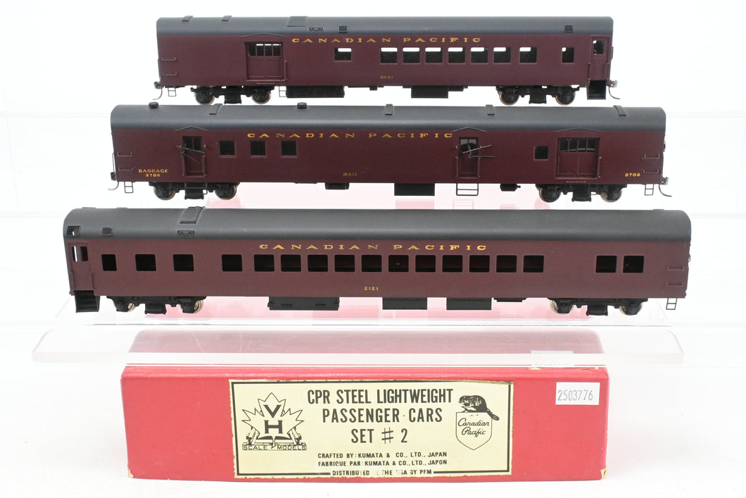 HO Brass PFM - Van Hobbies CPR - Canadian Pacific Railway Lightweight Passenger Cars Set #2 FP