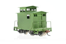 Load image into Gallery viewer, HOn3 Brass WMC - Westside Model Co. Westside Lumber Co. Short Caboose No. 7 Custom Painted Green
