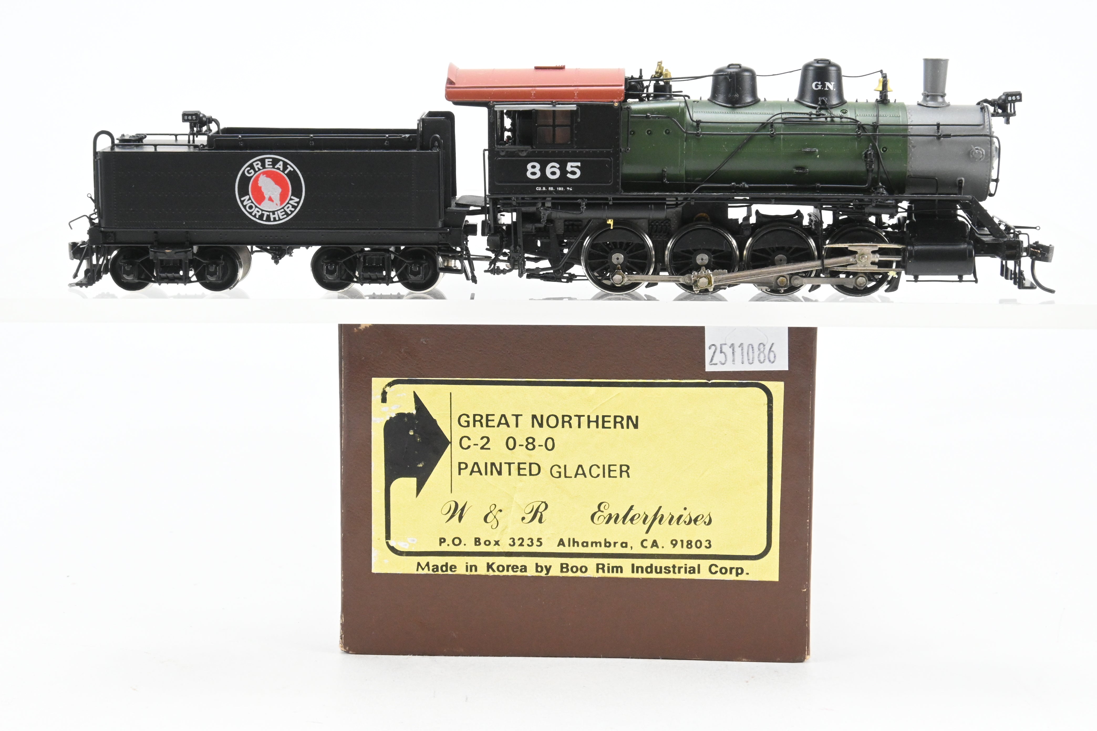 HO Brass W&R Enterprises GN - Great Northern C-2 Class 0-8-0