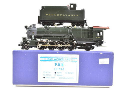 HO Brass Railworks PRR -  Pennsylvania Railroad L-1 2-8-2 Mikado Factory Painted No. 597