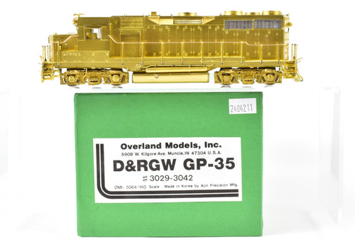 HO Brass OMI - Overland Models Inc. D&RGW - Denver & Rio Grande Western EMD GP-35 #3029-3042 U/P