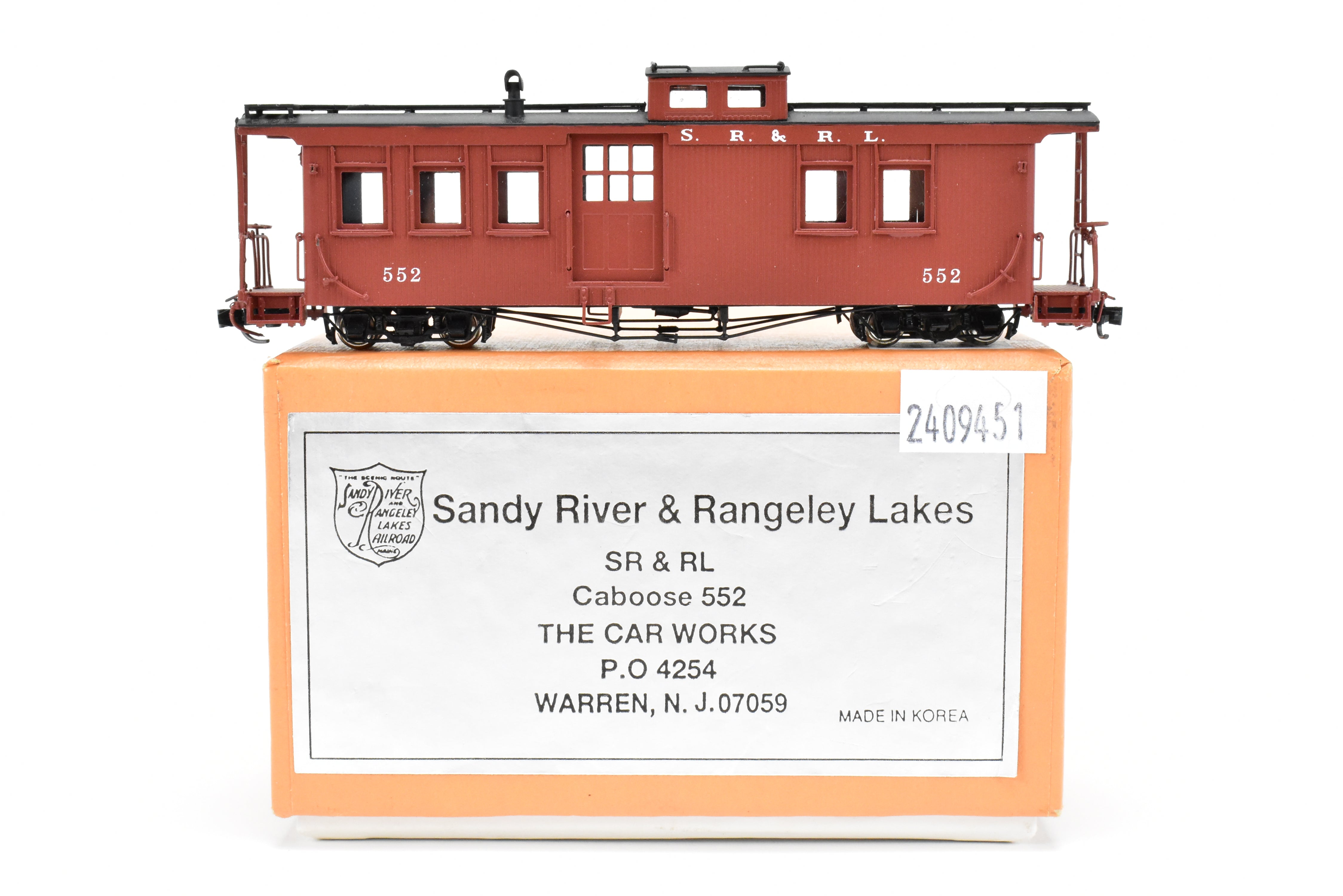 SR&RL Caboose KIT 珊瑚模型製 Hon30(9㎜) SR&RL Long Caboose KIT 珊瑚模型製 Hon30(9㎜)