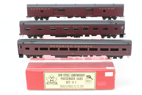 HO Brass PFM - Van Hobbies CPR - Canadian Pacific Railway Lightweight Passenger Cars Set #1 F/P