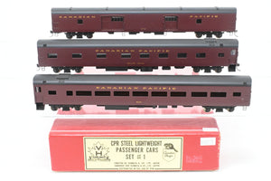 HO Brass PFM - Van Hobbies CPR - Canadian Pacific Railway Lightweight Passenger Cars Set #1 F/P