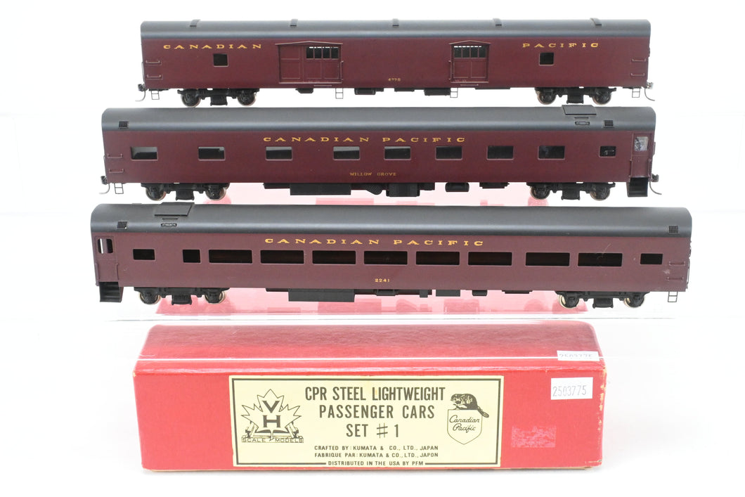 HO Brass PFM - Van Hobbies CPR - Canadian Pacific Railway Lightweight Passenger Cars Set #1 F/P